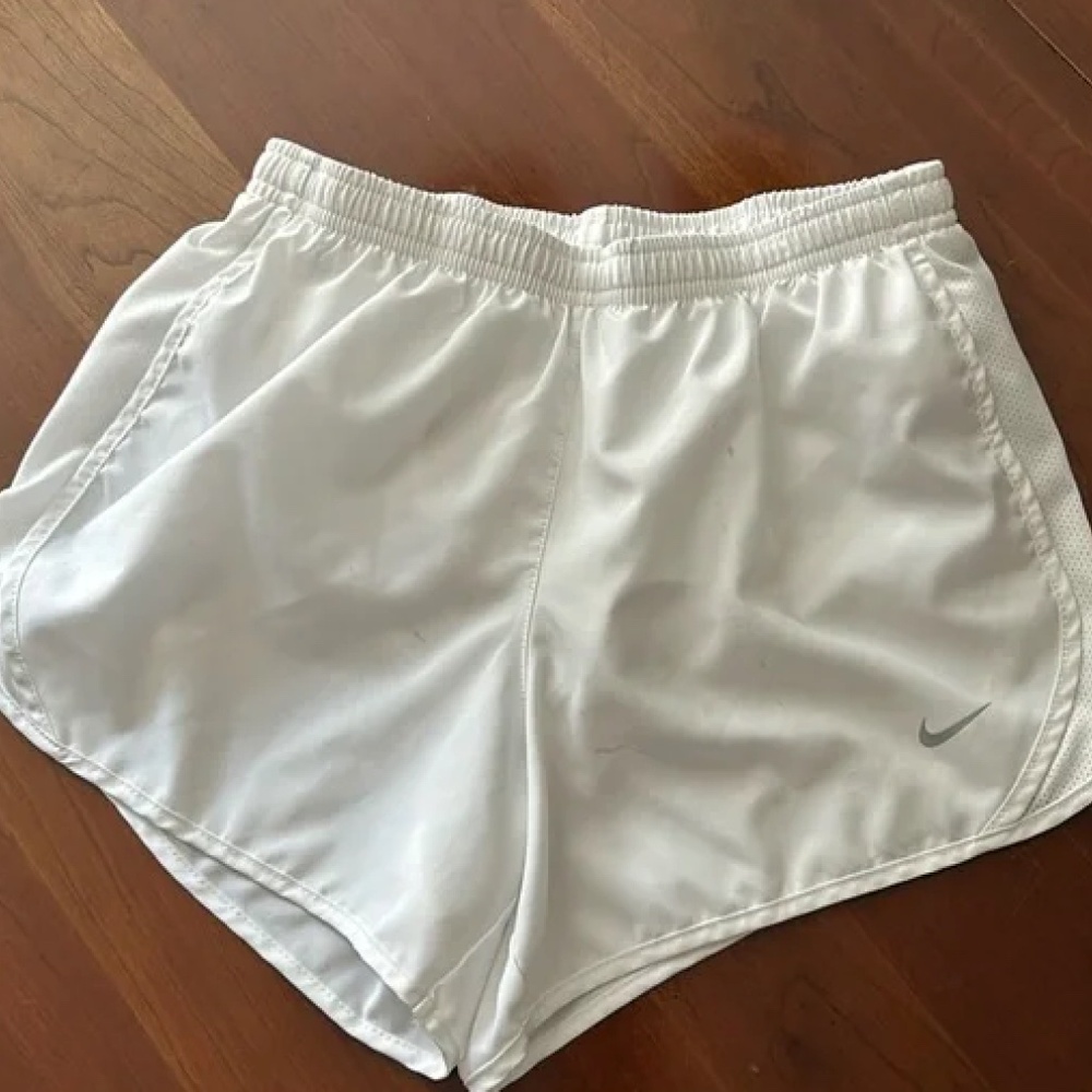 White Nike Dry Fit Shorts